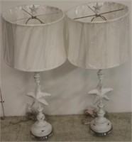 Abroad White washed starfish Lamps