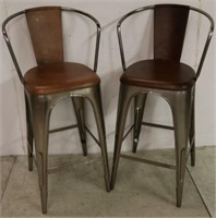 Butler Barstools w/ leather seats