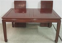 Asian style dining table w/ 2 leaves