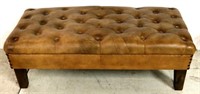 Abroad Dalton Tufted Leather bench