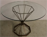 Round Glass top table