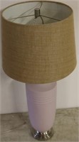 Pink ceramic table lamp