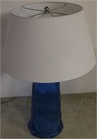 Ultramarine Tapered Wave Lamp