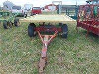 Flat Bed Hay Wagon on 5th Wheel Wagon Gear