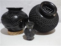 Lot of 3 Oaxacan Pottery Pieces