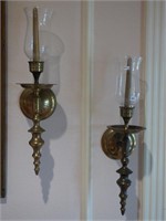 Pair of Brass Luminaries