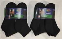 2 Pkg Fruit Of The Loom Ladies Ankle Sport Socks