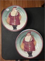 24 Block China for Gear - Father Christmas Plates