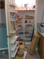 Closet Full of Wood Blanks as well as 6 Shelves