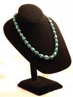 Turquoise Necklace With Silver Clasp