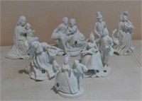 Lot of 7 E&R Porcelain Figures