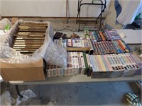 Book & VHS Table Lot