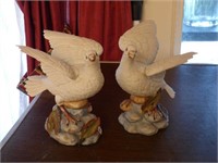 Pair of Porcelain Doves