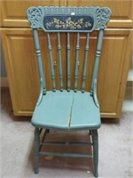 Hand Painted Wood Chair