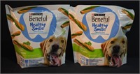 2 Bags Purina Beneful Large Dog Snacks exp 12/19