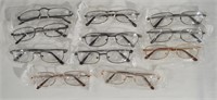11 Pairs Reading Glasses (Cheaters) +1.25