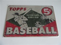 Topps Baseball Tin Sign