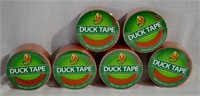 New 6 pcs Duck Tape Rolls 20yds ea.