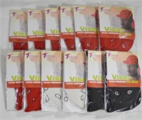 12 pcs New Du Rags With Visors Mixed Colours