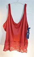 New With Tags Delta Burke Red Camisole 3X