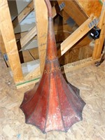 Victrola metal horn witches hat
