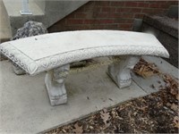 Concrete Bench 46" W BRING HELP