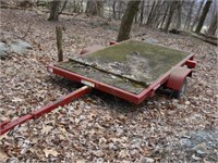 Hauling trailer 4ft x 8ft (flat tires) with title