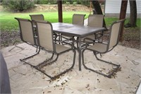 Hampton Bay patio table and chairs