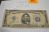 $5 Silver Certificate 1934B Series