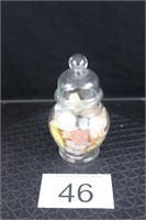 Apothocary Jar Full of Stones / Seashells