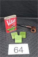 Vtg Smoking Lot - Velvet Pipe & Cigarette Tobacco