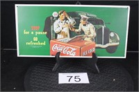 Collectible Coca Cola Tin Sign