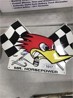 Mr. Horsepower tin sign, 11 x 18