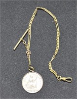 NICE GOLD FILLED WATCH FOB