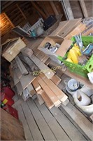 Large pile of assstd. Wood including plywood, 2 x