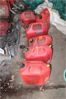6 gas cans
