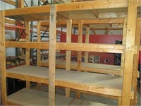 Wood Shelf Unit 7'