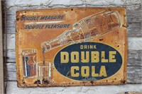 DOUBLE COLA METAL SIGN