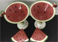 4 PIECE WATERMELON DRINK SET AND SALT PEPPER