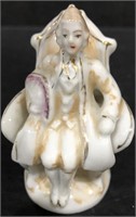 VINTAGE PORCELAIN MAN SITTING ON THRONE (MADE IN O