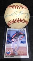 GERALD YOUNG - HOUSTON ASTROS AUTOGRAPHED BASEBALL