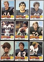 LOT OF (9) 1975 TOPPS FOOTBALL CARDS (CHICAGO BEAR