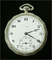 Illinois 17-jewel open face pocket watch with