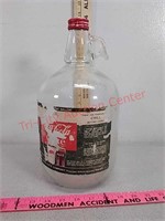 Vintage 1 gal coca-cola coke syrup glass bottle