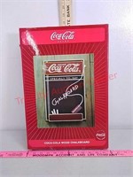 Coca-cola coke woodchalk board