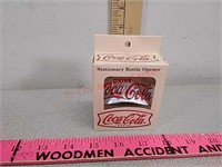 Coca-cola coke stationary bottle opener