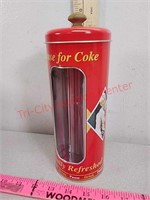 Coca-cola coke straw can