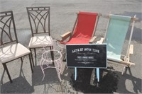 VINTAGE OUTDOOR CHAIRS & MORE ! -BK