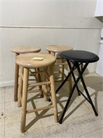 4 STOOLS 23IN TALL