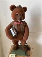 24IN ANTIQUE ELECTRIC BEAR